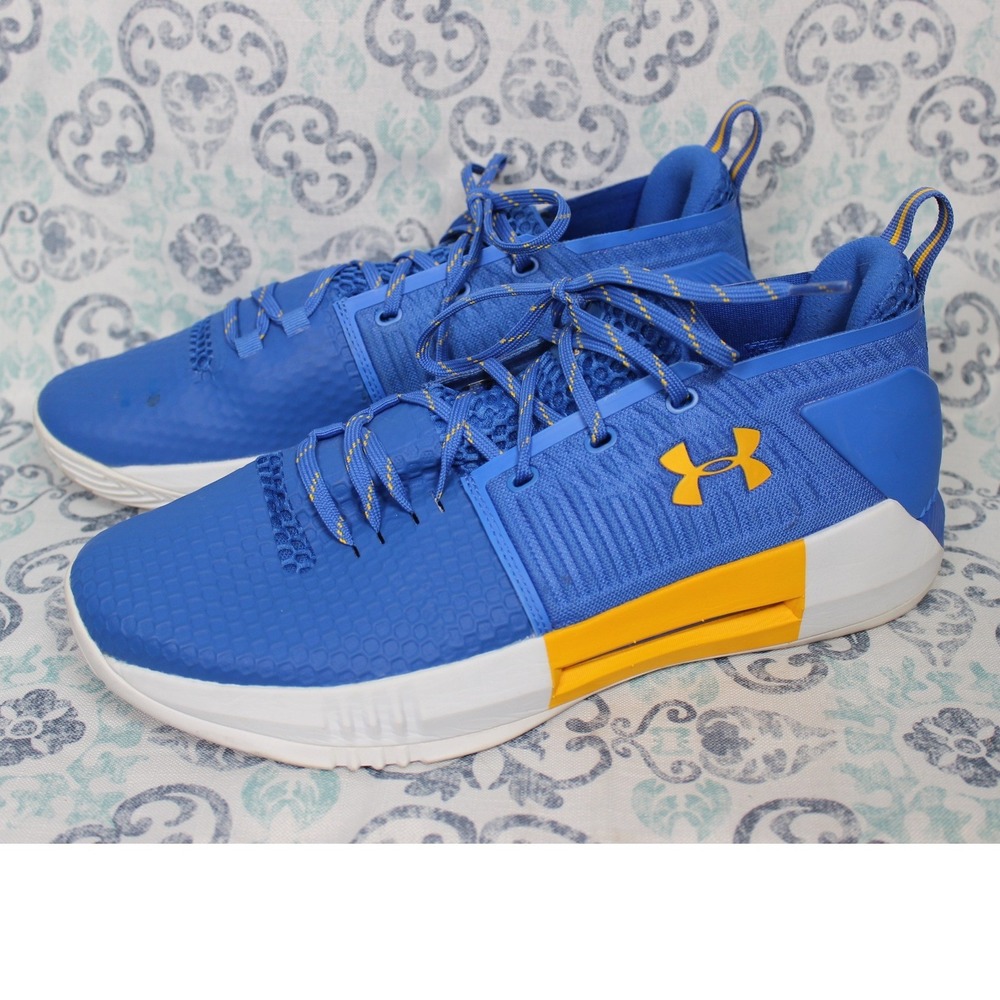 Under Armour Basketball‎ Shoes Men's Blue Yellow UCLA Logo Size 11.5